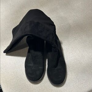 Stuart Weitzman 50/50 Women's Black Suede Boots